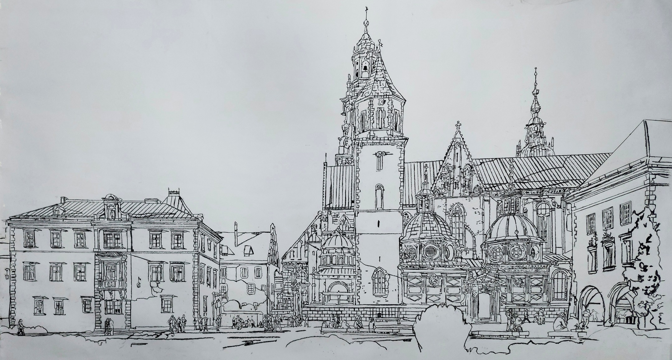Drawing‑sketch for a new upcoming painting sized
240×170 cm
Pastel
2026